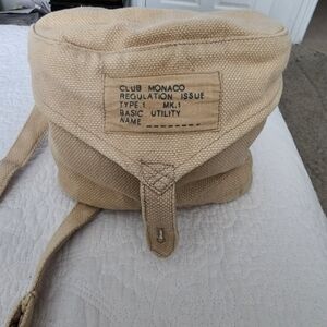 Club Monaco Beige Utility Backpack